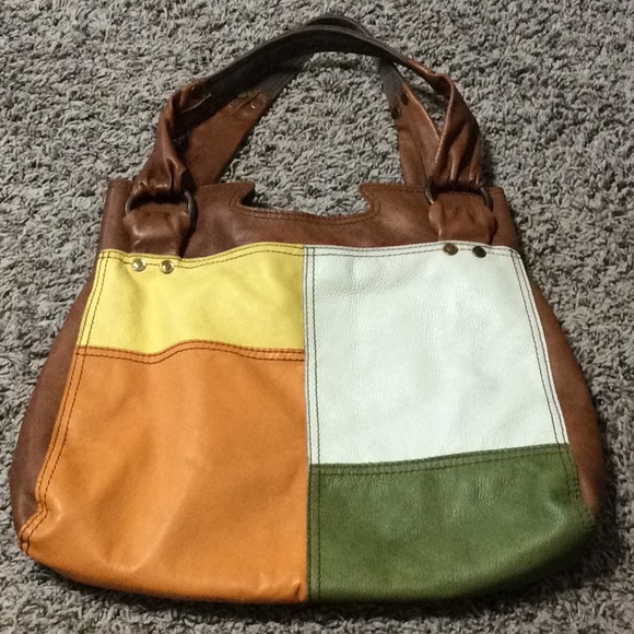 Lucky Brand Handbags - Lucky Leather Colorful Patchwork Bag